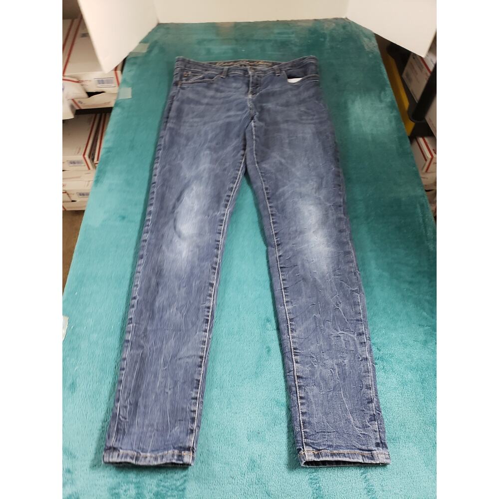 Gap Jeans Size 14 Womens Blue Stretch Denim Pants Mid Rise Skinny